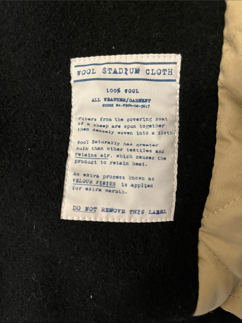 J. Crew Men’s Black Double-Breasted Wool Peacoat - Picture 8 of 16